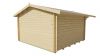 Tuindeco Marbella Blokhut 380x320 cm 34 mm vuren bruin geïmpregneerd