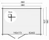 Plattegrond Blokhut Gorliz 400x300 cm