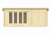 Tuindeco Meg Blokhut 595x400 cm 44 mm vuren honing geïmpregneerd
