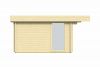 Tuindeco Mia Blokhut 500x360 cm 70 mm vuren grijs geïmpregneerd
