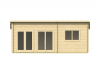 Tuindeco Moderna Blokhut 702x532 cm 44mm vuren blank