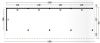 Lariks/Douglas Kapschuur Bergen XL type 10 zwart 1302x452 cm plattegrond