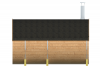 Barrelsauna Thermowood Ø215x350 cm