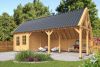 Kapschuur Billund XL Type 8 Red Class Wood 893x460cm - geïmpregneerd