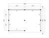 Kapschuur Billund XL Type 4 Red Class Wood 600x460cm - zwart gespoten