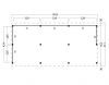 Kapschuur Billund XXL Type 6 Red Class Wood 1043x512cm - geïmpregneerd