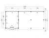 Kapschuur Billund XXL Type 7 Red Class Wood 1043x512cm - geïmpregneerd