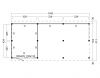 Kapschuur Billund XXL Type 8 Red Class Wood 1043x512cm - zwart gespoten