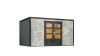Outdoor Life Quby blokhut 400x300 cm 28 mm vuren lichtgrijs-donkergrijs exterieur gecoat