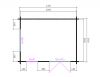 Blokhut 440x340 cm,50 mm dikke wanden & dubbelglas