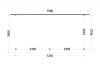 Trendhout Aanbouwveranda Lucca 790x390 cm - Plat dak