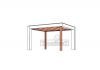 Buitenverblijf Verona 400x335 cm - Plat dak model links