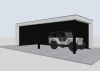 Buitenverblijf Verona model links 750 x 335 cm