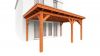 Trendhout Aanbouwveranda Lucca 540x390 cm - Plat dak model rechts