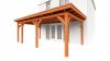 Aanbouwveranda Lucca 645x390 cm - Plat dak model links