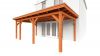 Trendhout Aanbouwveranda Lucca 645x390 cm - Plat dak model links