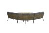 Garden Impressions lounge/dining set Bali 4-delig carbon black/natural rotan/mystic grey
