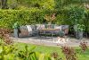 Garden Impressions lounge/dining set Bali 4-delig carbon black/natural rotan/mystic grey