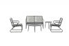 Hermes loungeset - 5-delig - carbon black