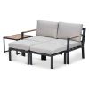 Garden Impressions Cinto loungeset 5-delig carbon black / light teak / desert sand