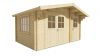 Tuindeco Fraga Blokhut 450x300 cm 34 mm vuren red class wood geïmpregneerd