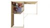 Tuindeco Funen Blokhut met overkapping 300+298x300+298 cm - red class wood geïmpregneerd