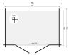 Tuindeco Somo Blokhut 300x200 cm 28 mm vuren bruin geïmpregneerd