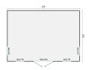 Tuindeco Marco Blokhut 500x350 cm 28 mm vuren blank