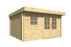 Tuindeco Greta Blokhut 340x340 cm 28 mm vuren honing geïmpregneerd