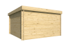 Tuindeco Greta Blokhut 340x340 cm 28 mm vuren blank