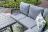 Loungeset Garden Impressions Andrea- hoekbank en tafel - grijs