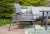 Loungeset Garden Impressions Andrea- hoekbank en tafel - grijs