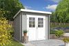 Outdoor Life Indi Blokhut 250x195 cm 28 mm vuren Platinum Grey-Wit gecoat