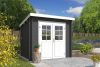 Outdoor Life Indi Blokhut 250x195 cm 28 mm vuren Carbon Grey-Wit gecoat