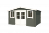 Blokhut Dallas 376x292 cm - Green Grey-Wit gecoat second