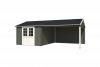 Blokhut Octavio 681x380 cm - Green Grey-Wit gecoat second