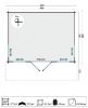 Plattegrond blokhut Yorick