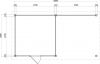 Lugarde Select Modern tuinhuis met overkapping Nunspeet 300x300cm + 300cm - Zwarte olie