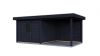 Lugarde Select Modern tuinhuis met overkapping Nunspeet 300x300cm + 300cm - Zwarte olie