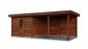 Lugarde Select Modern tuinhuis met overkapping Lelystad 300x300cm + 400cm - Bruine olie