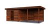 Lugarde Select Modern tuinhuis met overkapping Lelystad 300x300cm + 400cm - Bruine olie