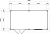 Lugarde Select Modern tuinhuis Gorssel 388x200cm - Onbehandeld
