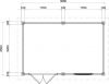 Lugarde Select Modern tuinhuis Breda 388x250cm - Bruine olie