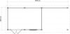 Lugarde Select Modern tuinhuis met overkapping Neerkant 388x250cm + 300cm - Onbehandeld