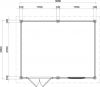 Lugarde Select Modern tuinhuis Bodegraven 388x300cm - Onbehandeld