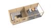 Lugarde Select Modern tuinhuis met overkapping Zutphen 388x300cm + 400cm - Onbehandeld