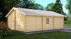 Dubbele garage 44 mm - 595x800 cm - onbehandeld