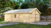 Dubbele garage 44 mm - 595x800 cm - onbehandeld