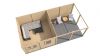 Lugarde Select Modern tuinhuis met overkapping Amstelveen 388x388cm + 400cm - Onbehandeld