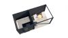 Lugarde Select Modern tuinhuis met overkapping Vught 250x250cm + 300cm - Zwarte olie